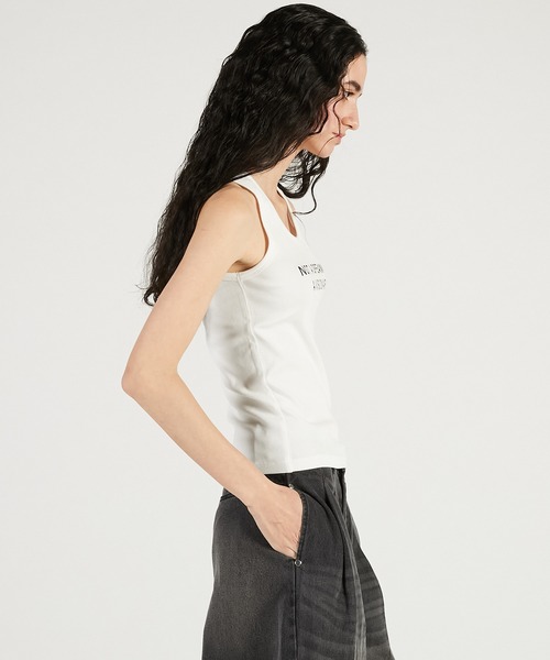 PRANK PROJECT(プランクプロジェクト)の「【2026Spring Pre-Order】スローガンタンクトップ / Slogan Tank Top(タンクトップ・レディース・ブラック/マルチ/ホワイト・FREE)」の12枚目の写真