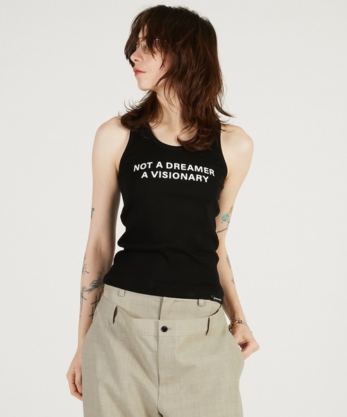 PRANK PROJECT(プランクプロジェクト)の「【2026Spring Pre-Order】スローガンタンクトップ / Slogan Tank Top(タンクトップ・レディース・ブラック/マルチ/ホワイト・FREE)」の13枚目の写真