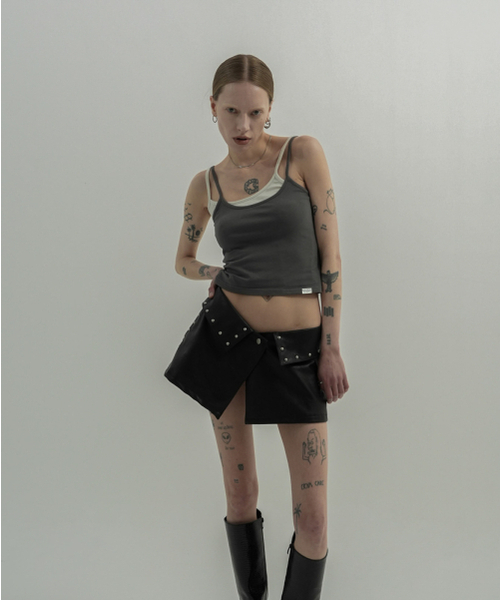 VOONT(ブント)の「Twin Layer Tank Top (PURPLE)(Tシャツ/カットソー・レディース・パープル・SMALL/MEDIUM)」の4枚目の写真