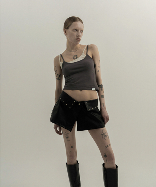 VOONT(ブント)の「Twin Layer Tank Top (PURPLE)(Tシャツ/カットソー・レディース・パープル・SMALL/MEDIUM)」の2枚目の写真