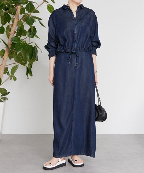 BEARDSLEY（ビアズリー）の「トロミデニムタイトスカート（スカート・レディース・インディゴブルー・FREE）」の6枚目の写真