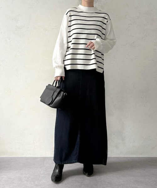 BEARDSLEY（ビアズリー）の「トロミデニムタイトスカート（スカート・レディース・インディゴブルー・FREE）」の10枚目の写真