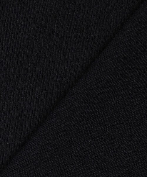 23区 L(ニジュウサンクオオキイサイズ)の「シアーフライス レイヤード タートル カットソー(Tシャツ/カットソー・レディース・ブラック系・44/46)」の3枚目の写真