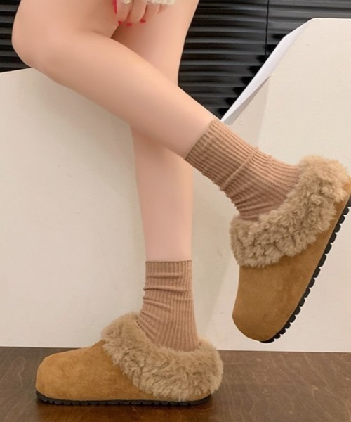 Vipoa（ヴィポア）の「フリーススリッポン（スリッポン・レディース・ベージュ/ブラウン/アイボリー・LARGE/MEDIUM/SMALL）」の12枚目の写真