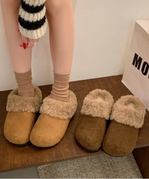 Vipoa（ヴィポア）の「フリーススリッポン（スリッポン・レディース・ベージュ/ブラウン/アイボリー・LARGE/MEDIUM/SMALL）」の7枚目の写真