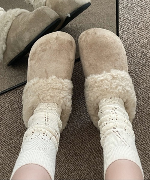 Vipoa（ヴィポア）の「フリーススリッポン（スリッポン・レディース・ベージュ/ブラウン/アイボリー・LARGE/MEDIUM/SMALL）」の18枚目の写真