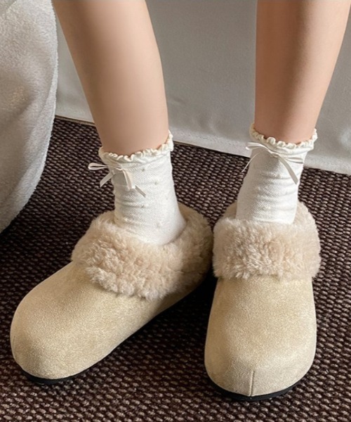 Vipoa（ヴィポア）の「フリーススリッポン（スリッポン・レディース・ベージュ/ブラウン/アイボリー・LARGE/MEDIUM/SMALL）」の22枚目の写真