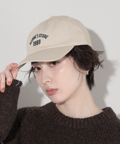 GEORGE'S（ジョージズ）の「GEORGE'S1989 CAP（キャップ・レディース・ベージュ系その他/オリーブ/チャコールグレー・FREE）」の2枚目の写真