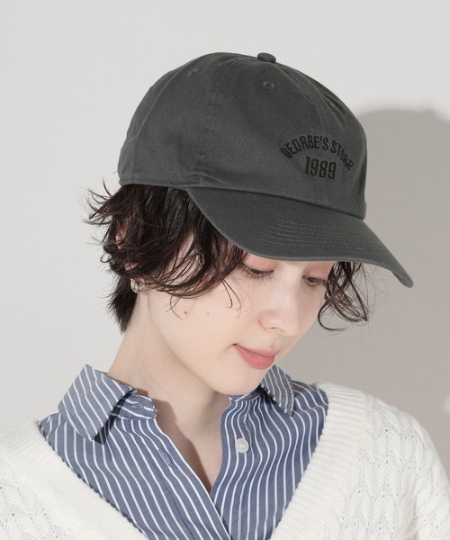 GEORGE'S（ジョージズ）の「GEORGE'S1989 CAP（キャップ・レディース・ベージュ系その他/オリーブ/チャコールグレー・FREE）」の4枚目の写真