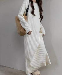 ロングニットワンピース