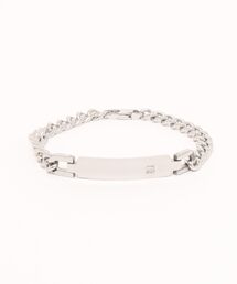 KISHOKACHI 希少価値 プレートバーストーンデザイン喜平チェーンステンレスブレスレッド