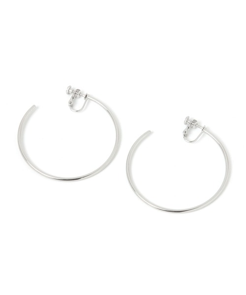 BAYFLOW（ベイフロー）の「ステンレスフープイヤリング（イヤリング・レディース・ライトグレー/イエロー・FREE）」の2枚目の写真