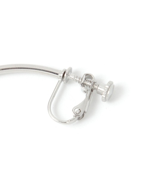 BAYFLOW（ベイフロー）の「ステンレスフープイヤリング（イヤリング・レディース・ライトグレー/イエロー・FREE）」の3枚目の写真