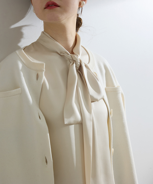 【NEW】イエナ（IENA）/サテンボウタイブラウス セール】サテンボウタイブラウス（シャツ/ブラウス）｜IENA（イエナ