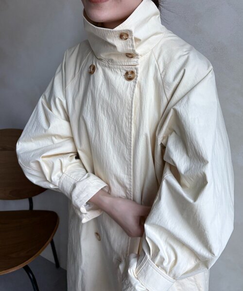 DouDou（ドゥドゥ）の「ライナー付トレンチコート（その他アウター・レディース・ベージュ/アイボリー・FREE）」の9枚目の写真