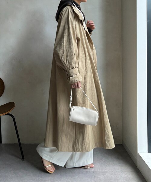DouDou（ドゥドゥ）の「ライナー付トレンチコート（その他アウター・レディース・ベージュ/アイボリー・FREE）」の13枚目の写真
