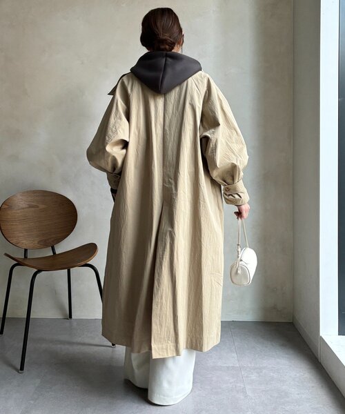 DouDou（ドゥドゥ）の「ライナー付トレンチコート（その他アウター・レディース・ベージュ/アイボリー・FREE）」の14枚目の写真