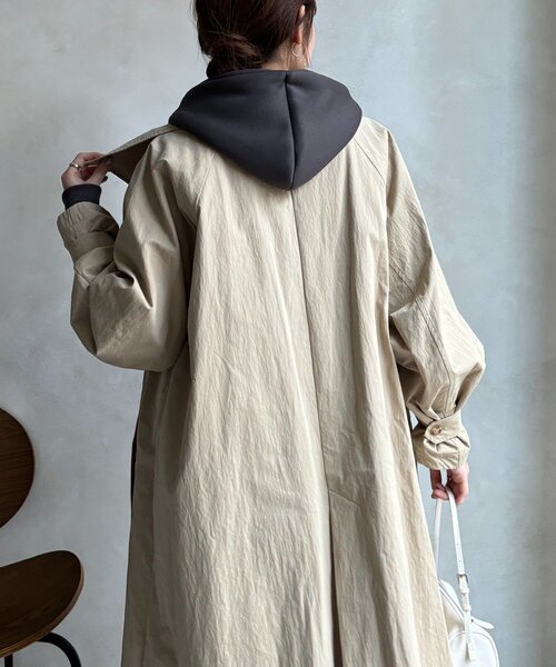 DouDou（ドゥドゥ）の「ライナー付トレンチコート（その他アウター・レディース・ベージュ/アイボリー・FREE）」の20枚目の写真