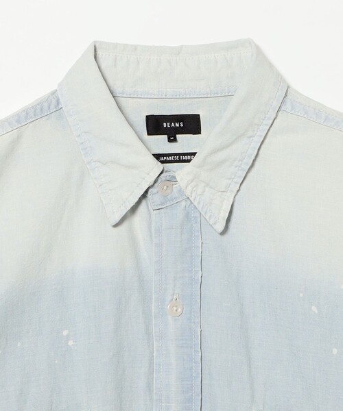 BEAMS(ビームス)の「Damage Chambray Shirt(シャツ/ブラウス・メンズ・ブルー/ブラック・S/M/L/XL)」の5枚目の写真