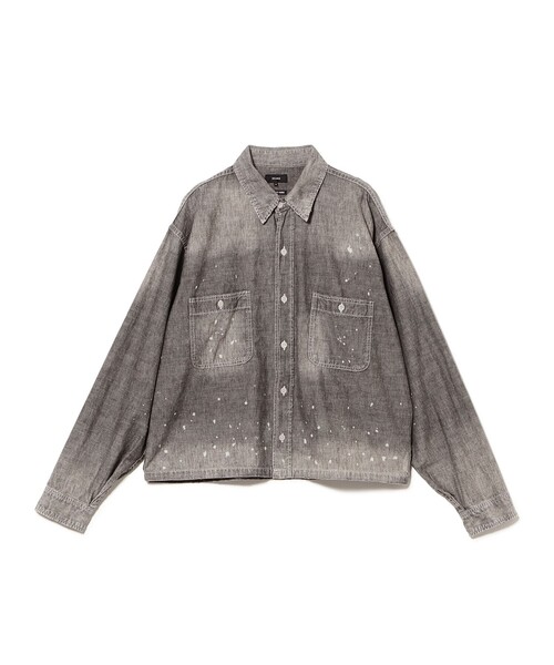 BEAMS(ビームス)の「Damage Chambray Shirt(シャツ/ブラウス・メンズ・ブルー/ブラック・S/M/L/XL)」の10枚目の写真