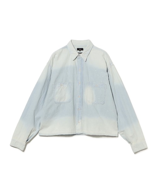 BEAMS(ビームス)の「Damage Chambray Shirt(シャツ/ブラウス・メンズ・ブルー/ブラック・S/M/L/XL)」の2枚目の写真
