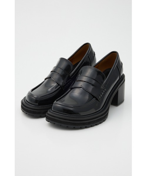 SLY（スライ）の「【2026SS新作】HEELED PENNY LOAFERS ヒールド ペニー ローファー（ローファー・レディース・ブラック/マルチ・SMALL/MEDIUM/LARGE）」の4枚目の写真