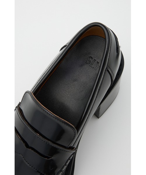 SLY（スライ）の「【2026SS新作】HEELED PENNY LOAFERS ヒールド ペニー ローファー（ローファー・レディース・ブラック/マルチ・SMALL/MEDIUM/LARGE）」の10枚目の写真