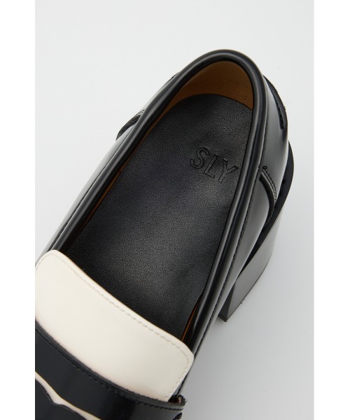 SLY（スライ）の「【2026SS新作】HEELED PENNY LOAFERS ヒールド ペニー ローファー（ローファー・レディース・ブラック/マルチ・SMALL/MEDIUM/LARGE）」の19枚目の写真
