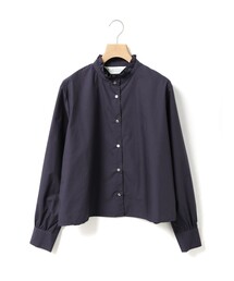 MidiUmi（ミディウミ）の「MidiUmi フリルショートシャツ（シャツ/ブラウス）」