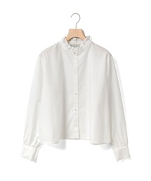 MidiUmi（ミディウミ）の「MidiUmi フリルショートシャツ（シャツ/ブラウス）」