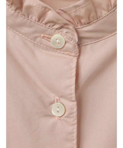 MidiUmi(ミディウミ)の「MidiUmi フリルショートシャツ(シャツ/ブラウス・レディース・オフホワイト/サックスブルー/ネイビー/ピンク・FREE)」の7枚目の写真