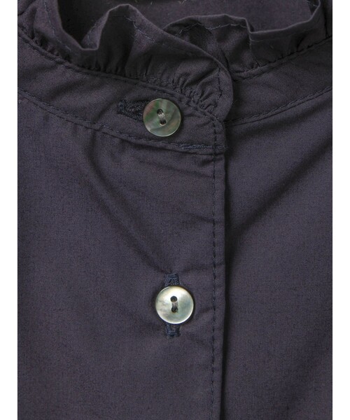 MidiUmi(ミディウミ)の「MidiUmi フリルショートシャツ(シャツ/ブラウス・レディース・オフホワイト/サックスブルー/ネイビー/ピンク・FREE)」の8枚目の写真