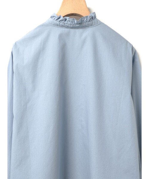 MidiUmi(ミディウミ)の「MidiUmi フリルショートシャツ(シャツ/ブラウス・レディース・オフホワイト/サックスブルー/ネイビー/ピンク・FREE)」の12枚目の写真