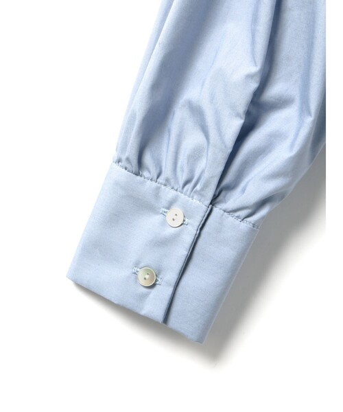 MidiUmi(ミディウミ)の「MidiUmi フリルショートシャツ(シャツ/ブラウス・レディース・オフホワイト/サックスブルー/ネイビー/ピンク・FREE)」の13枚目の写真