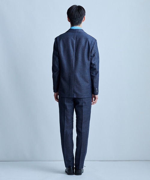 UNION STATION(ユニオンステーション)の「【セットアップ対応】カラミ織りスラックス〈通気性〉(スラックス・メンズ・ブラック/ライトグレー/ネイビー・S/M/L/LL)」の10枚目の写真