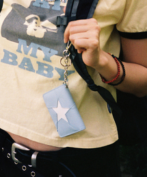 ISTKUNST（イストクンスト）の「ONE STAR CARD WALLET_LIGHT BLUE(IK2FSMAB63A)（札入れ/マネークリップ）」