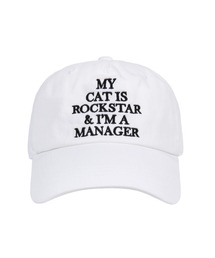 JOEGUSH（ジョーガッシュ）の「Big Font Rockstar Cotton Cap (White)（キャップ）」