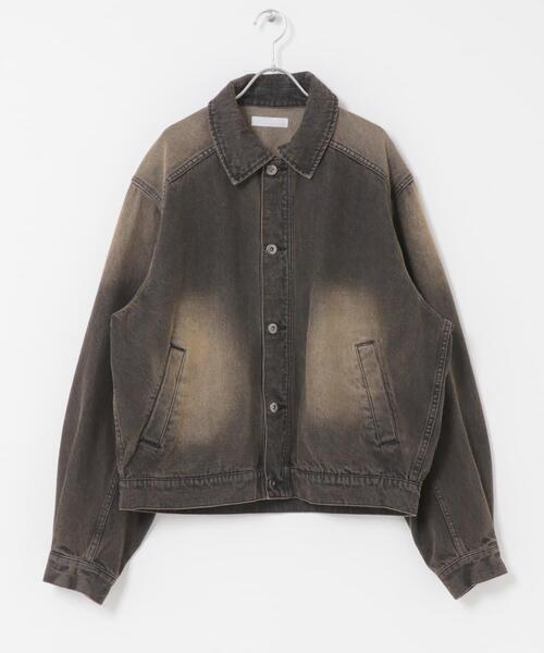 SENSE OF PLACE by URBAN RESEARCH(センスオブプレイスバイアーバンリサーチ)の「ヴィンテージライクデニムブルゾン(デニムジャケット・メンズ・ライトカーキ/ブラック/インディゴブルー・LARGE/MEDIUM)」の11枚目の写真