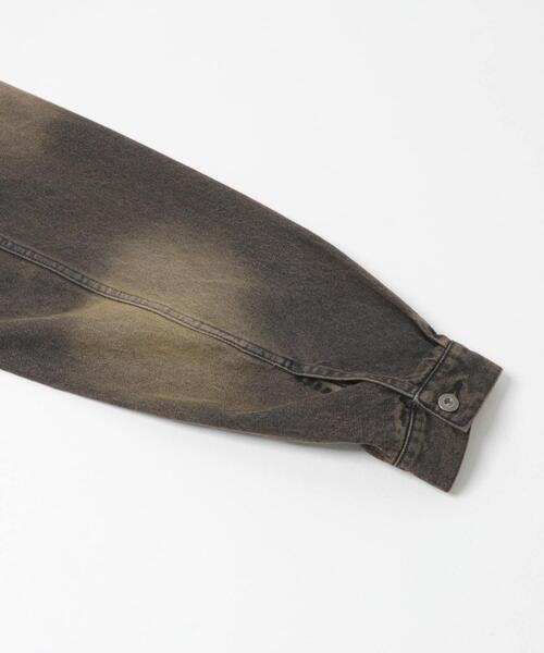 SENSE OF PLACE by URBAN RESEARCH(センスオブプレイスバイアーバンリサーチ)の「ヴィンテージライクデニムブルゾン(デニムジャケット・メンズ・ライトカーキ/ブラック/インディゴブルー・LARGE/MEDIUM)」の12枚目の写真