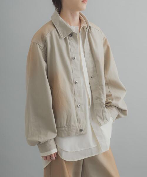 SENSE OF PLACE by URBAN RESEARCH(センスオブプレイスバイアーバンリサーチ)の「ヴィンテージライクデニムブルゾン(デニムジャケット・メンズ・ライトカーキ/ブラック/インディゴブルー・LARGE/MEDIUM)」の13枚目の写真