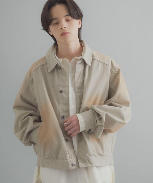 SENSE OF PLACE by URBAN RESEARCH(センスオブプレイスバイアーバンリサーチ)の「ヴィンテージライクデニムブルゾン(デニムジャケット・メンズ・ライトカーキ/ブラック/インディゴブルー・LARGE/MEDIUM)」の14枚目の写真