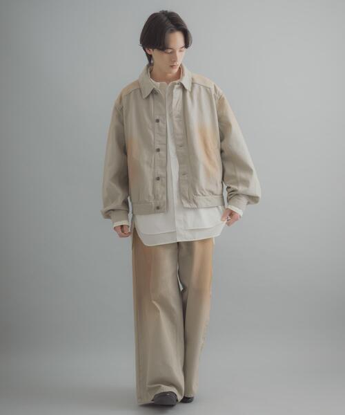 SENSE OF PLACE by URBAN RESEARCH(センスオブプレイスバイアーバンリサーチ)の「ヴィンテージライクデニムブルゾン(デニムジャケット・メンズ・ライトカーキ/ブラック/インディゴブルー・LARGE/MEDIUM)」の18枚目の写真