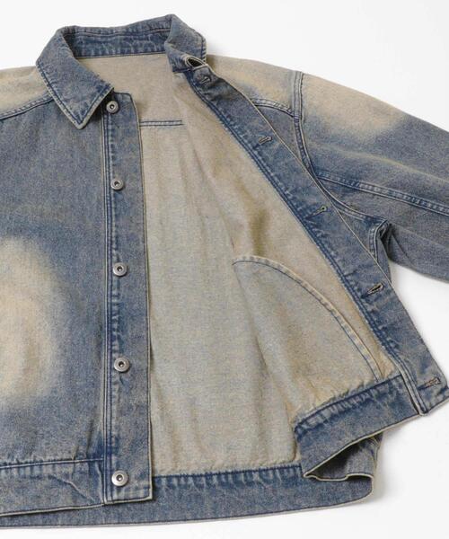 ヴィンテージライクデニムブルゾン（デニムジャケット）｜SENSE OF