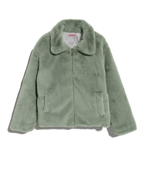 HIGH SCHOOL DISCO(ハイスクールディスコ)の「ZIP FUR JACKET_KHAKI(ムートンコート・レディース・その他・FREE)」の1枚目の写真