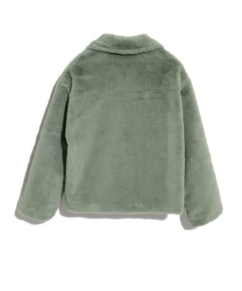 HIGH SCHOOL DISCO(ハイスクールディスコ)の「ZIP FUR JACKET_KHAKI(ムートンコート・レディース・その他・FREE)」の2枚目の写真