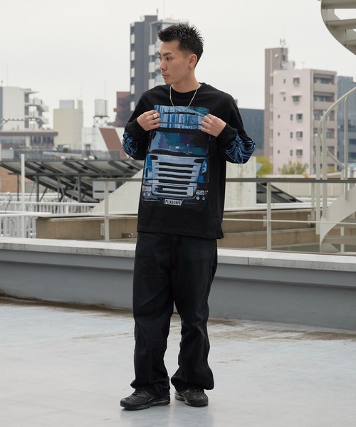 PLEASURES（プレジャー）の「PLEASURES/プレジャーズ SEMI HEAVYWEIGHT LONG SLEEVE デジタルプリント ロングスリーブ Tシャツ ロンT 2026年 夏 夏服（Tシャツ/カットソー・メンズ・ブラック・M/L/XL）」の22枚目の写真