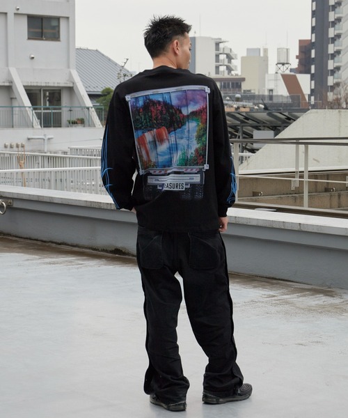 PLEASURES（プレジャー）の「PLEASURES/プレジャーズ SEMI HEAVYWEIGHT LONG SLEEVE デジタルプリント ロングスリーブ Tシャツ ロンT 2026年春夏（Tシャツ/カットソー・メンズ・ブラック・M/L/XL）」の22枚目の写真