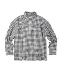 LAYERED CUFFS CHECK SHIRT (WHITE)