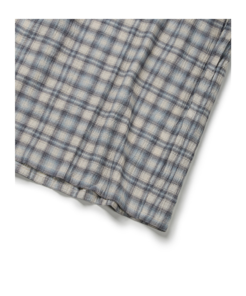 ETCE（イーティーシーイー）の「LAYERED CUFFS CHECK SHIRT (WHITE)（シャツ/ブラウス・レディース・その他・M/L/XL）」の5枚目の写真