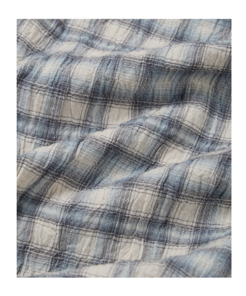 ETCE（イーティーシーイー）の「LAYERED CUFFS CHECK SHIRT (WHITE)（シャツ/ブラウス・レディース・その他・M/L/XL）」の7枚目の写真